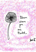 The Quiet Resilience of Present Blooming - doodle art by Akshat Bansal