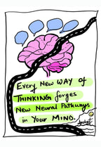 Forging New Neural Pathways of Higher Thought - doodle art by Akshat Bansal
