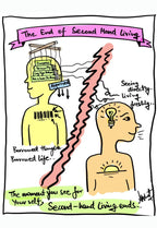 Ending Second-Hand Living for Direct Realization - doodle art by Akshat Bansal