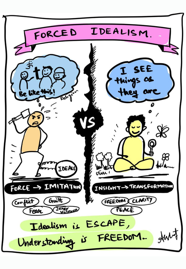 Effortless Metamorphosis Through Deep Insight - doodle art by Akshat Bansal