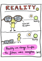 Perceiving Simple Reality Beyond Mental Complexity - doodle art by Akshat Bansal