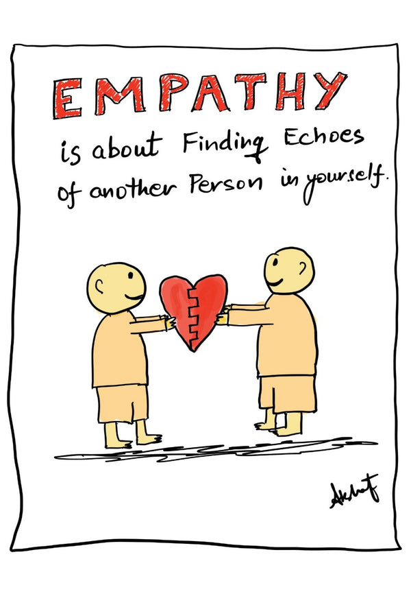 Sacred Empathy for a Fractured Heart - doodle art by Akshat Bansal