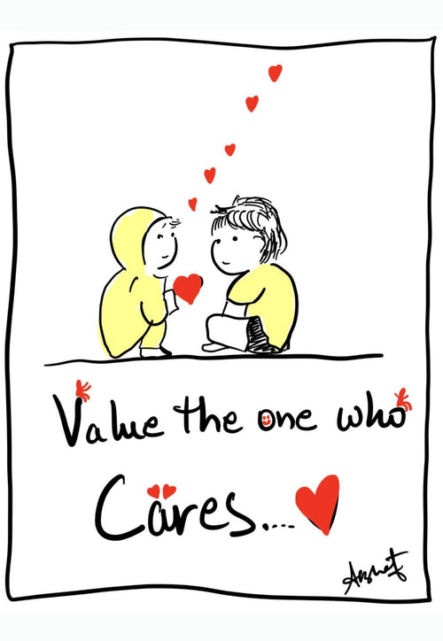 Honoring and Cherishing the One Who Cares - doodle art by Akshat Bansal
