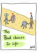 Extracting Wisdom From Life's Missteps - doodle art by Akshat Bansal