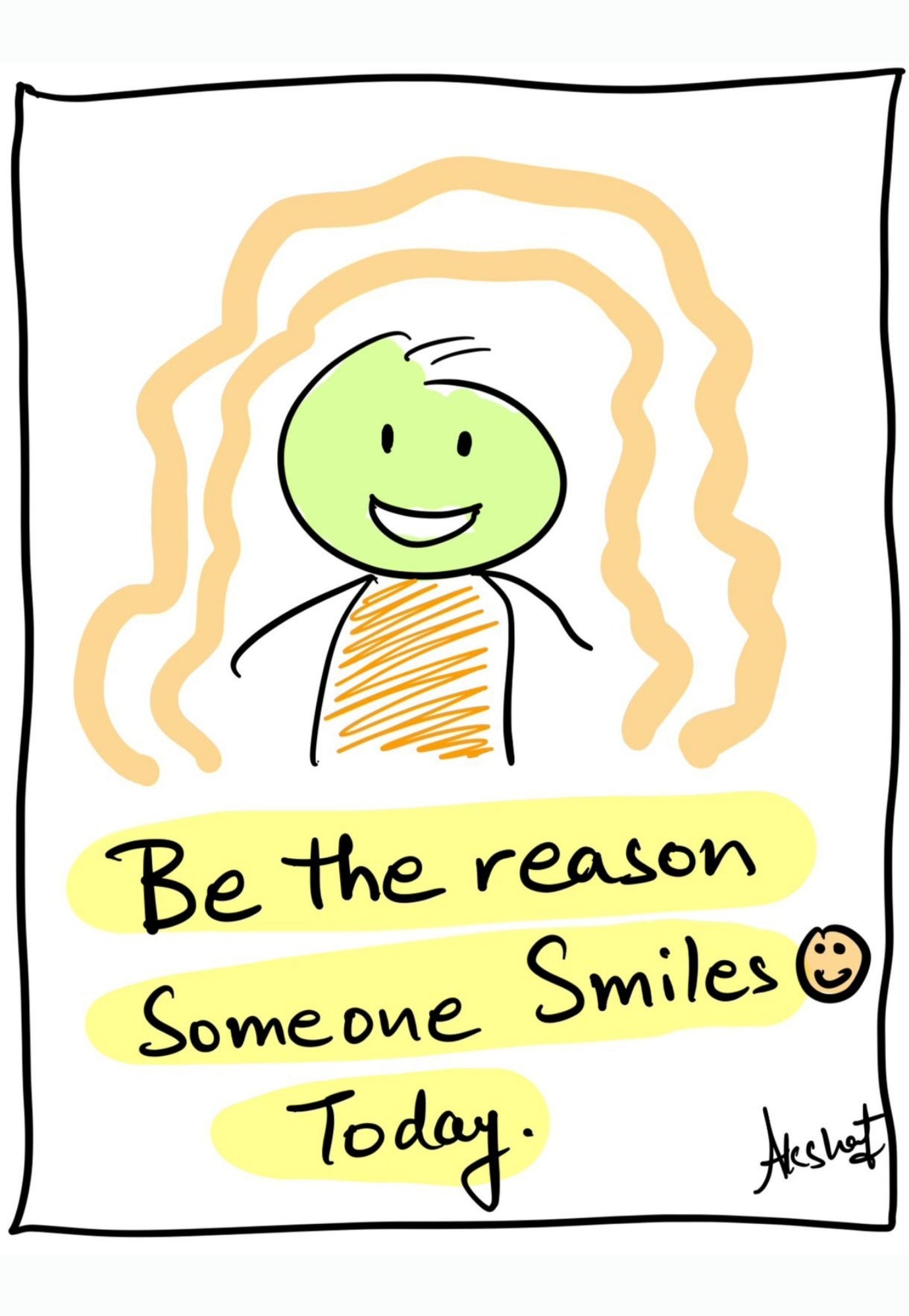 Intentionally Being the Spark for Someone's Joy - doodle art by Akshat Bansal