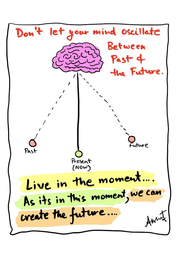 Anchoring Peace in the Present Moment - doodle art by Akshat Bansal