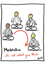 Inner Metamorphosis Awakened Through Meditation - doodle art by Akshat Bansal