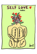 Embracing Radical Self-Love and Worth - doodle art by Akshat Bansal