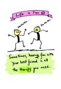 The Pure Vitality of Authentic Friendship - doodle art by Akshat Bansal