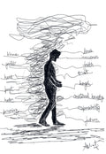 Steadfast Resilience Through Mental Storms - doodle art by Akshat Bansal