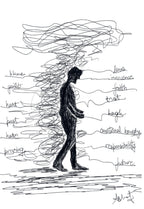 Steadfast Resilience Through Mental Storms - doodle art by Akshat Bansal