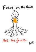 Deep Grounding in Core Character Roots - doodle art by Akshat Bansal