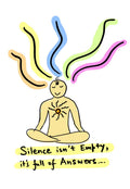Profound Wisdom Revealed in Sacred Silence - doodle art by Akshat Bansal