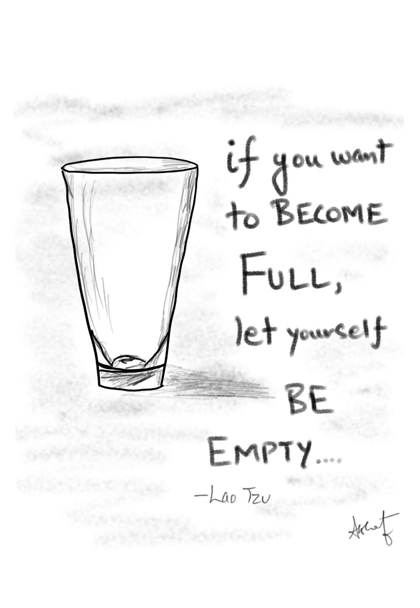 The Receptive Power of an Empty Mind - doodle art by Akshat Bansal