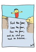 Leaping Fearlessly Beyond Comfort Boundaries - doodle art by Akshat Bansal