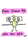 The Liberation of Dropping Artificial Images - doodle art by Akshat Bansal