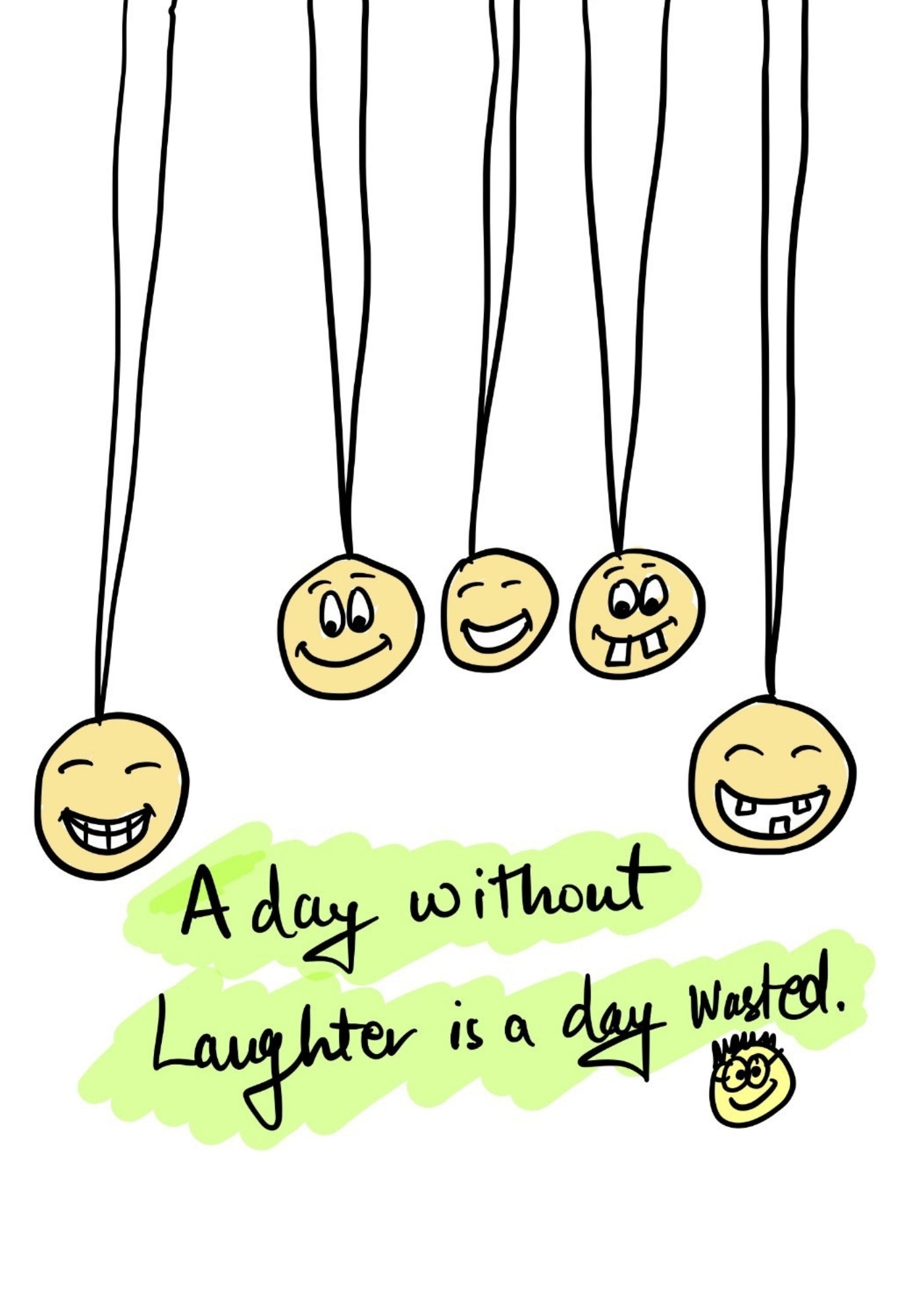 Cherishing the Medicinal Power of Laughter - doodle art by Akshat Bansal