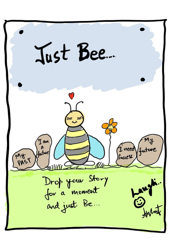 Mastering the Gentle Art of Just Being - doodle art by Akshat Bansal