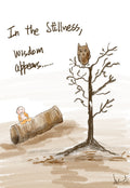 Wisdom Emerging From Serene Stillness - doodle art by Akshat Bansal