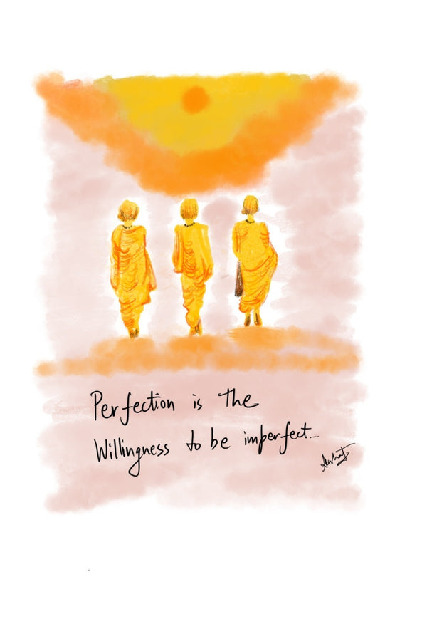 Embracing Divine Grace in Human Imperfection - doodle art by Akshat Bansal