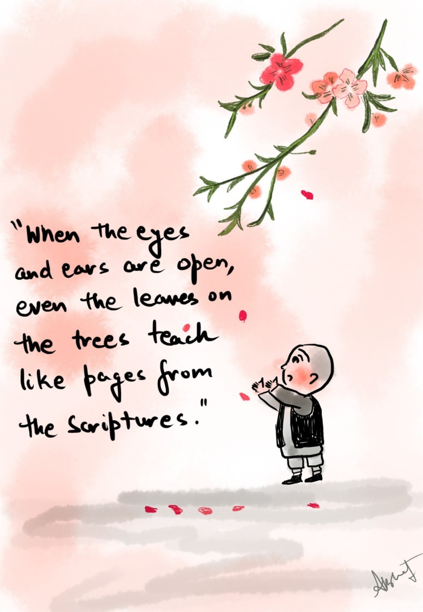 Maintaining an Open and Receptive Mind - doodle art by Akshat Bansal