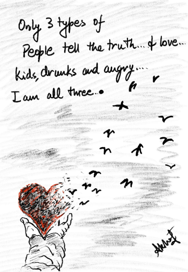 The Sacred Purity of Unfiltered Truth - doodle art by Akshat Bansal