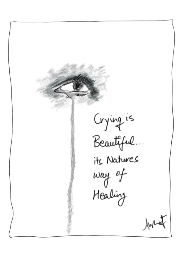 The Cleansing Healing Power of Tears - doodle art by Akshat Bansal