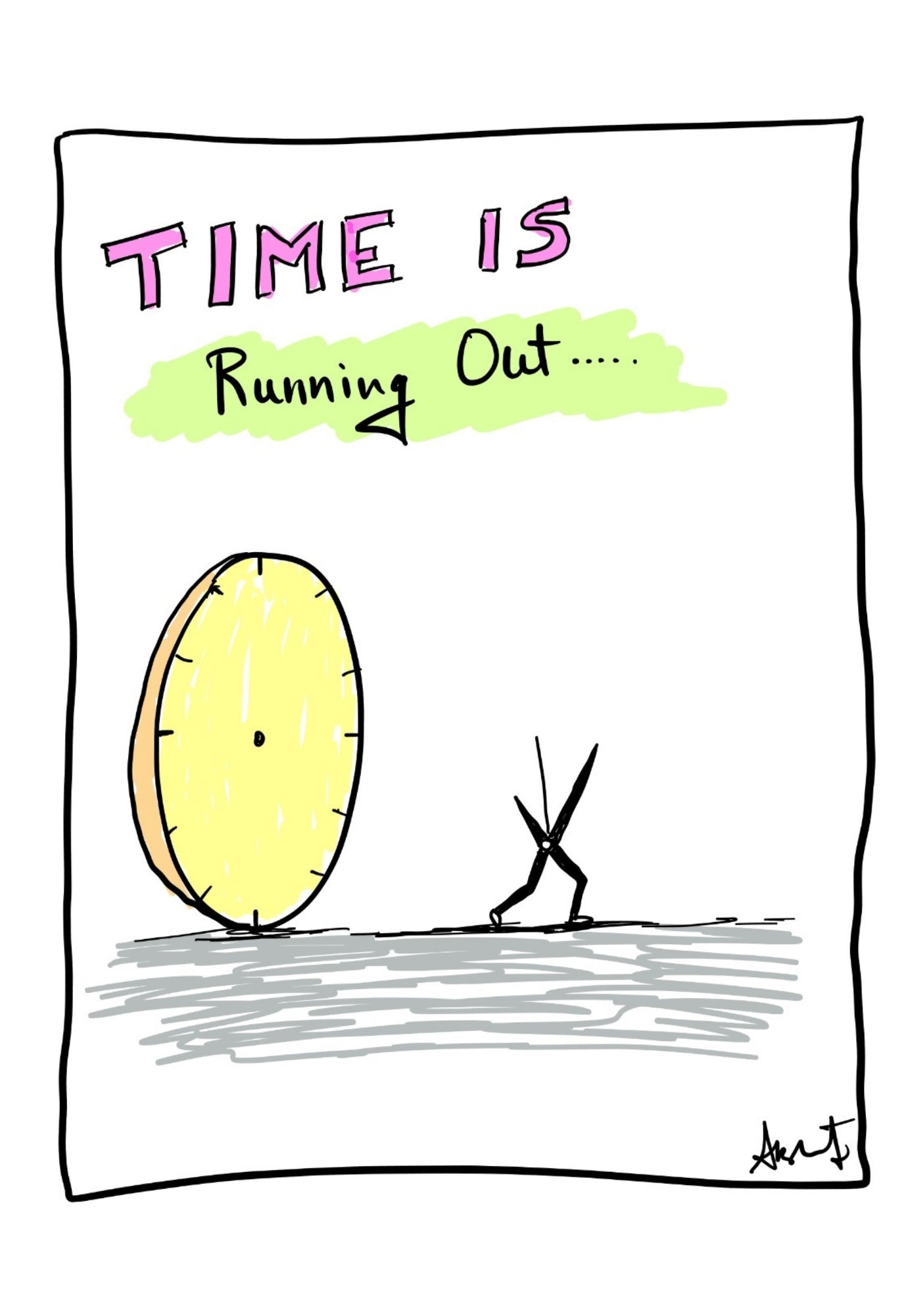 Cherishing the Sacred Preciousness of Time - doodle art by Akshat Bansal