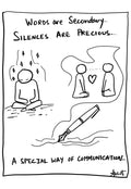 The Sacred Depth of Unspoken Silence - doodle art by Akshat Bansal