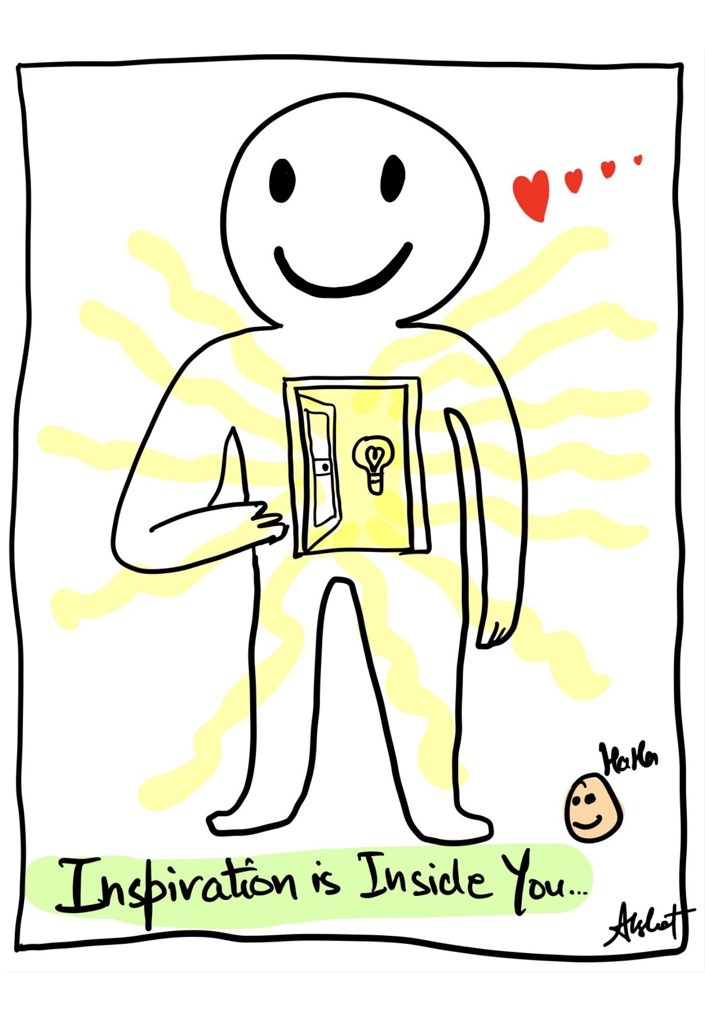 Unlocking the Reservoir of Inner Inspiration - doodle art by Akshat Bansal