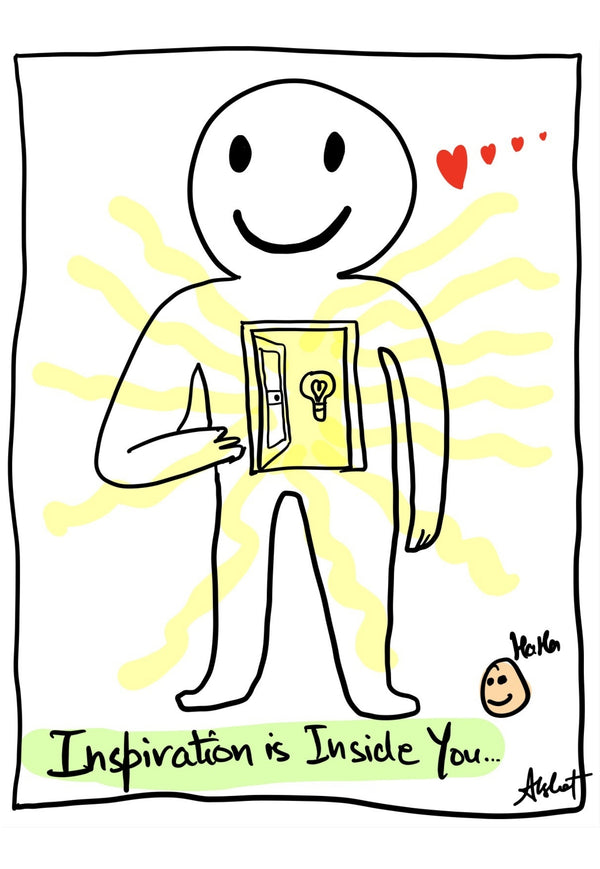 Unlocking the Reservoir of Inner Inspiration - doodle art by Akshat Bansal