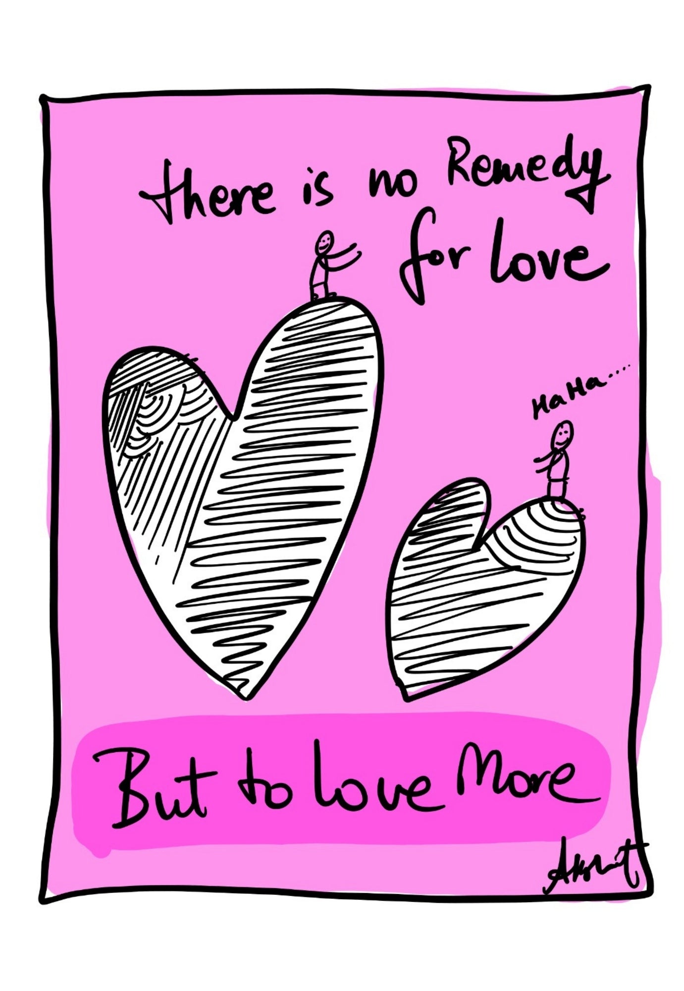 The Divine Remedy of Deepening Love - doodle art by Akshat Bansal