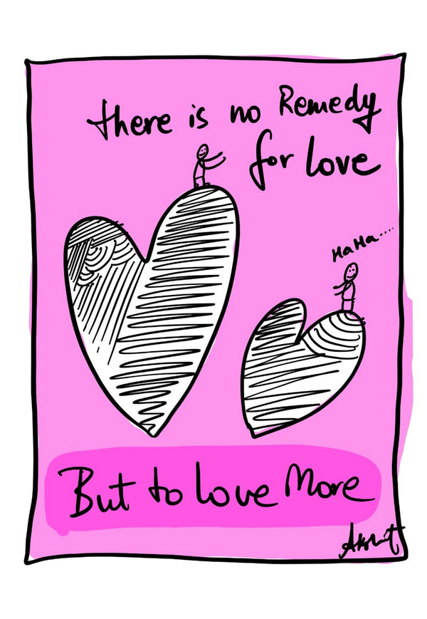 The Divine Remedy of Deepening Love - doodle art by Akshat Bansal