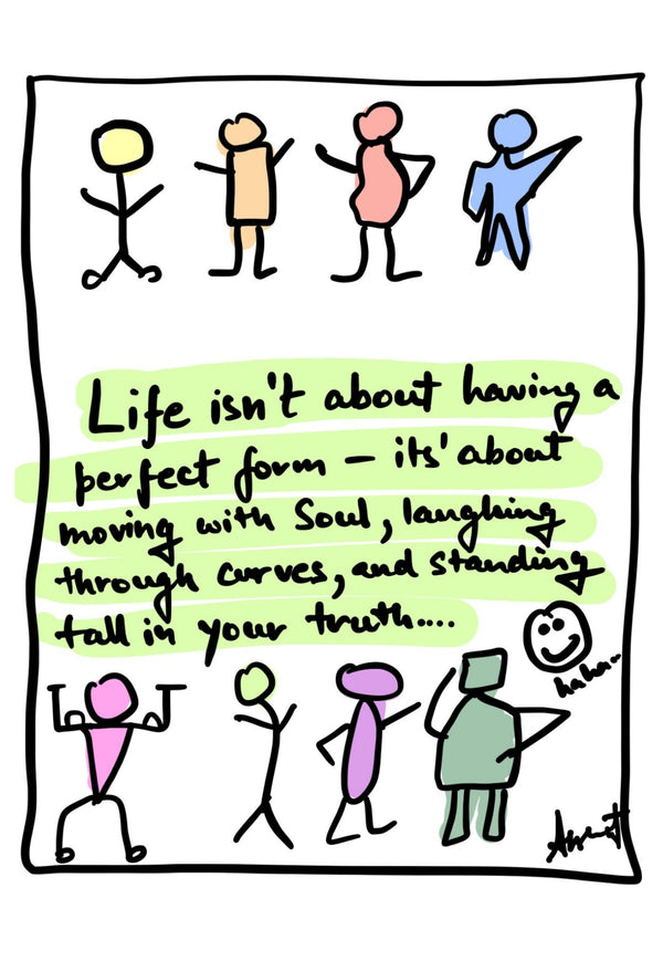 Dancing in Alignment With Spiritual Essence - doodle art by Akshat Bansal