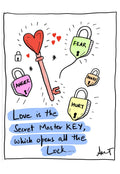 Love as the Master Key to Emotional Healing - doodle art by Akshat Bansal