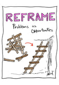 Transmuting Broken Obstacles Into Climbing Steps - doodle art by Akshat Bansal