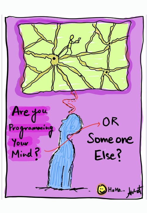 Conscious Mastery of Mind Programming - doodle art by Akshat Bansal