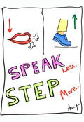 Elevating Quiet Execution Over Empty Words - doodle art by Akshat Bansal