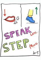 Elevating Quiet Execution Over Empty Words - doodle art by Akshat Bansal