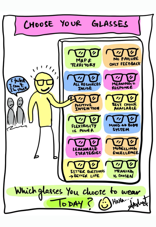 The Sovereign Choice of Perceptual Lenses - doodle art by Akshat Bansal