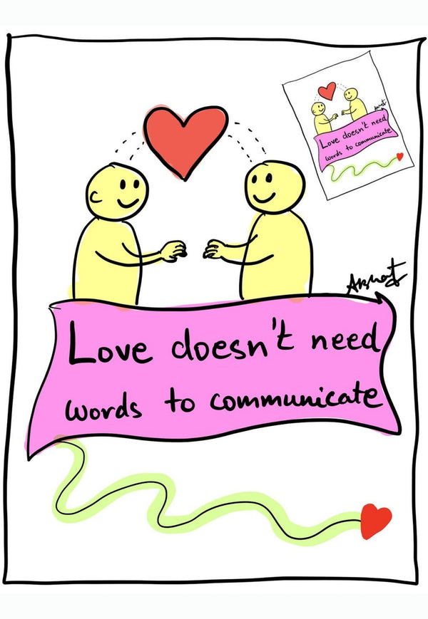 The Quiet Language of Soul-Level Connection - doodle art by Akshat Bansal